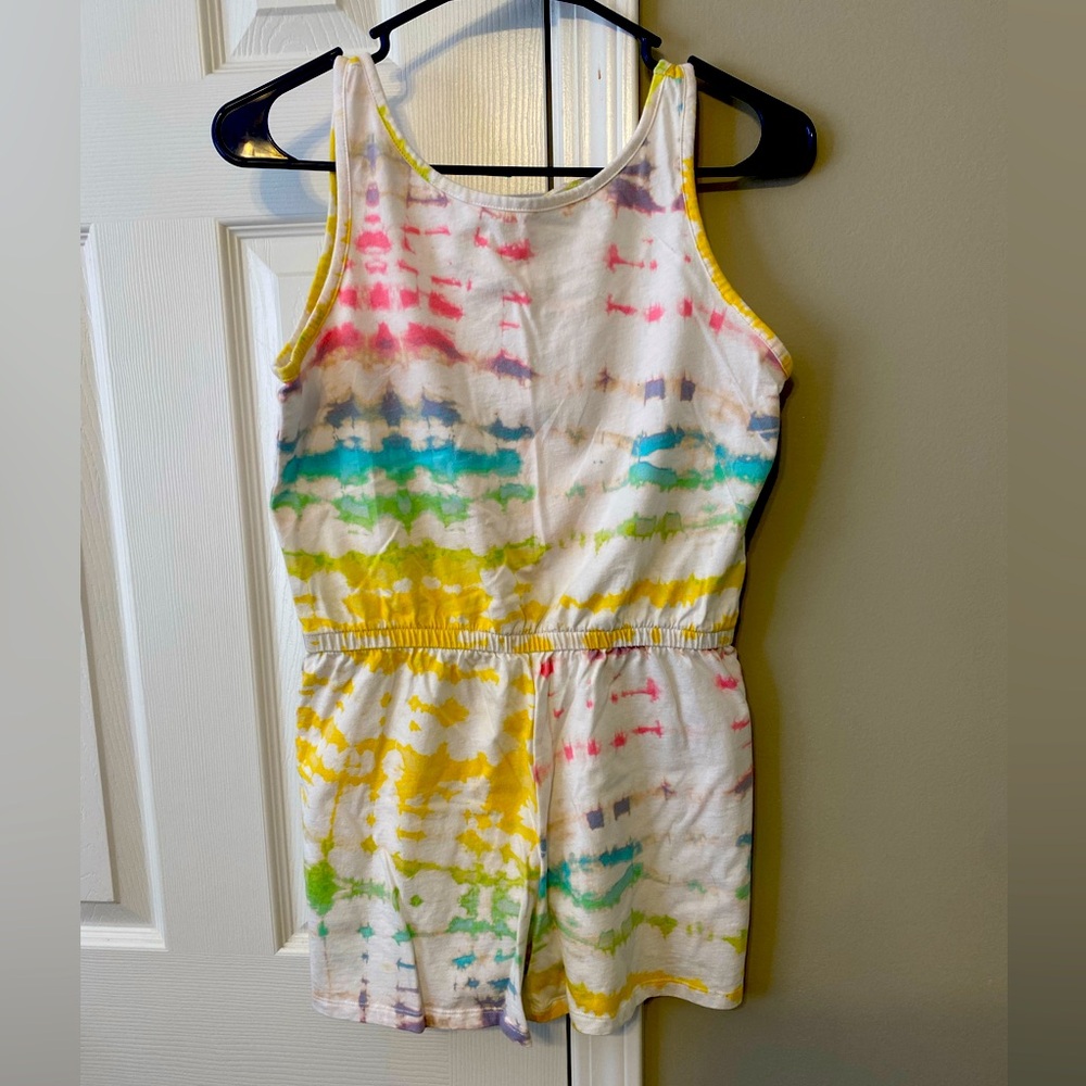 Girls Tie Dye Tank/Short Jumpsuit XL